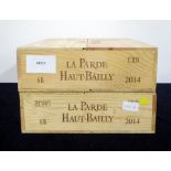 12 bts La Parde Haut-Bailly 2014 owc (2 x 6) Pessac-Léognan (2nd wine of Ch. Haut-Bailly)