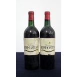 2 bts Ch. Brane-Cantenac 1959 Cantenac (Margaux) 2me Cru Classé, Livré En Barriques Par Bouchard