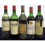 1 bt Cos D'Estournel 1962 St-Estephe bls (ullaged) bs, aged label 1 bt Ch. Calon-Ségur 1966 St-