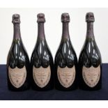 4 bts Dom Pérignon 1995 Vintage Rosé Champagne, vsl foil damage, 1 foil top removed, 1 damaged/pt