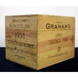 12 bts Grahams Vintage Port 1991 owc