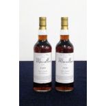 2 bts Macallan Single Malt Scotch Whisky 1989 bottled 2010 at cask strength 54.6% Private Owners