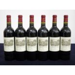 6 bts Carruades de Lafite 2008 owc (writing on lid) Pauillac 2nd wine Ch. Lafite 1 hf, 5 hf/i.n