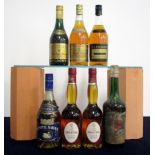 1 70-cl bt Delacour Napoleon V.S.O.P. Pure Grape Brandy sl bs 1 70-cl bt Jules Clairon Napoleon V.