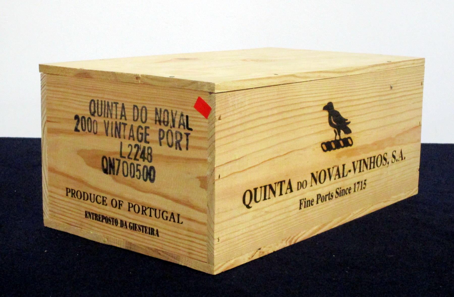 6 bts Quinta do Noval 2000 Vintage Port owc
