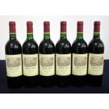 6 bts Carruades de Lafite Rothschild 1988 Pauillac 4 i.n, 1 vts, 1 ts, 2 vsl dstl