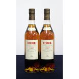 2 bts Hine Grande Champagne Cognac 1987 landed 1990 bottled 2004 Corney & Barrow Ltd