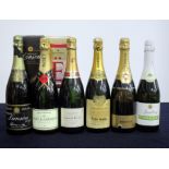 1 bt Lanson Black Label NV oc sl foil damage 1 bt Moët et Chandon Brut Imperial Champagne NV oc 1 bt