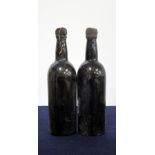 2 bts Unknown believed Vintage Port Vintage Unknown bls, signs of historic seepage, damaged wax