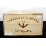 12 bts Ch. La Clarière 2016 owc Castillon Côtes de Bordeaux, Laithwaite