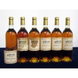 V 6 bts Ch. Monbazillac 1990 Monbazillac 5 i.n, 1 vts, 2 stl, 1 loose label