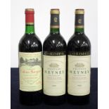 1 bt Ch. Calon-Ségur 1986 St-Estephe, 3me Cru Classé vts 2 bts Ch. Meyney 1986 St-Estephe Cru