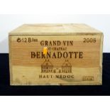 12 bts Grand Vin du Bernadotte 2005 owc Haut-Médoc 7 hf, 5 hf/i.n