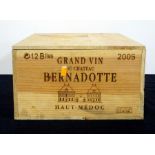 12 bts Grand Vin du Bernadotte 2005 owc Haut-Médoc 10 hf, 2 hf/i.n