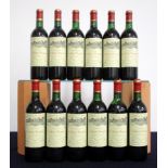 12 bts Ch. Calon-Ségur 1988 St-Estephe, 3me Cru Classé 1 hf, 3 i.n, 3 vts, 3 ts, 1 us, 1 ms, 1 vsl