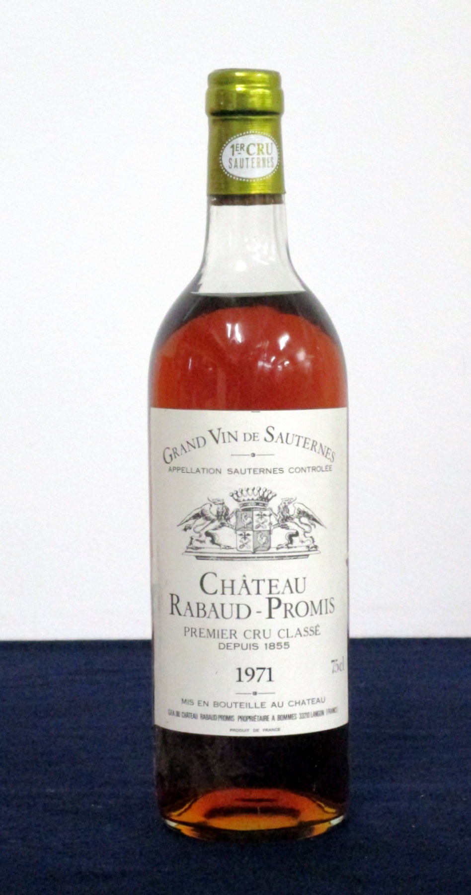 1 bt Ch. Rabaud-Promis 1971 Sauternes, 1er Cru Classé us