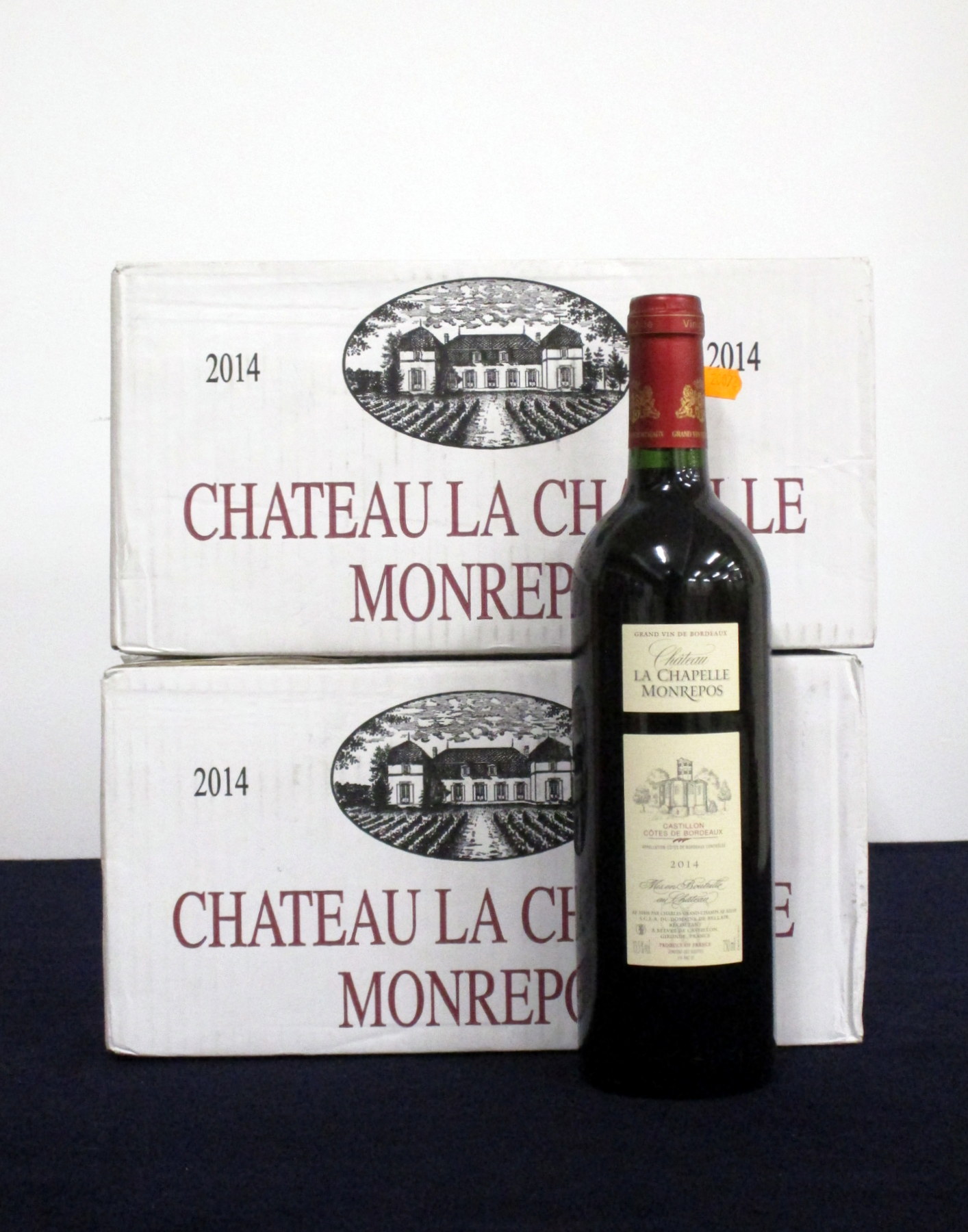 12 bts Ch. La Chapelle Monrepos 2014 oc (2 x 6) Castillon Côtes de Bordeaux