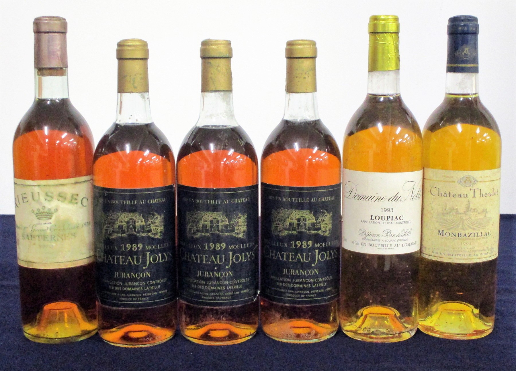 1 bt Ch. Rieussec 1970 Fargues (Sauternes) 1er Cru Classé, vts, dstl 3 bts Ch. Jolys Blanc 1989