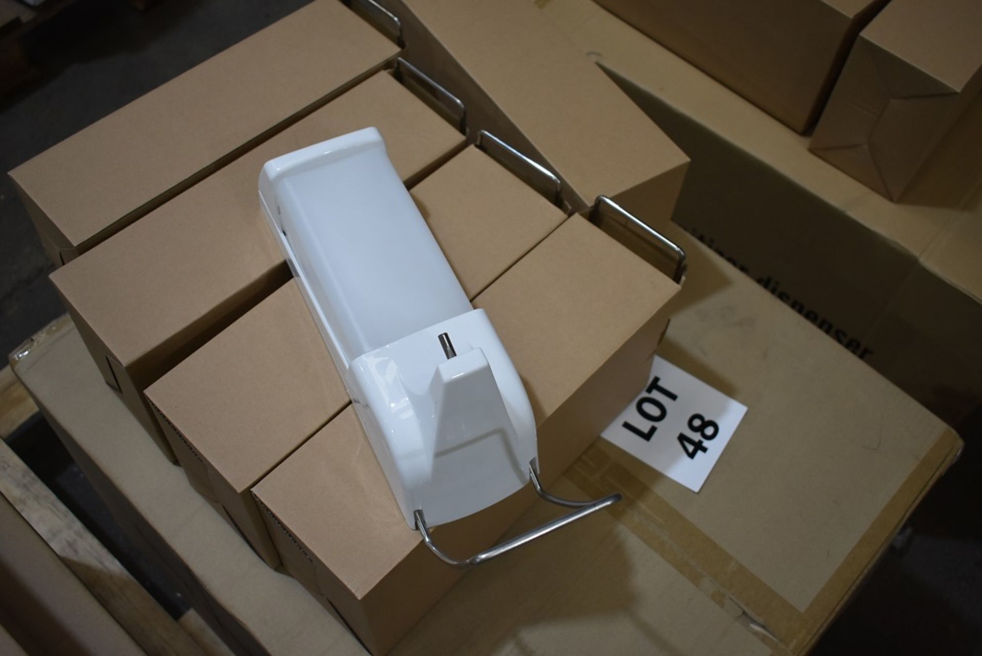 25 NEW & UNUSED BOXED ELBOW OPERATED SANITIZER DISPENCERS