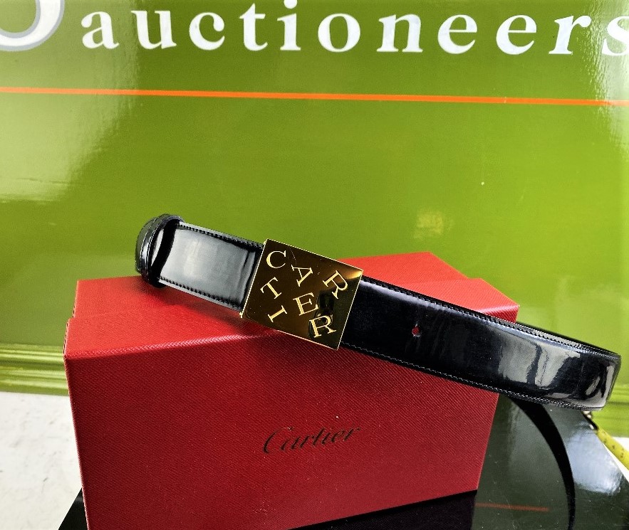 Cartier Ladies Designer Leather Belt.