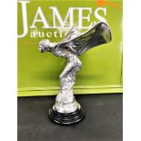 Large Rolls Royce Spirit of Ecstasy Charles Sykes Silver Spirit lady