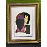 Andy Warhol (1928-1987) “Jagger” Numbered Ltd Edition of 125 Lithograph #47, Ornate Framed.