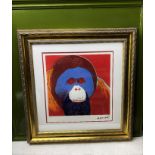 Andy Warhol (1928-1987) "Orangutang" Leo Castelli- New York Numbered Ltd Edition of #63/100 Lithogra