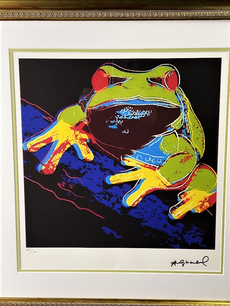 Andy Warhol (1928-1987) “Frog” Leo Castelli Gallery-New York Numbered Ltd Edition of 100 Lithograph - Image 2 of 7