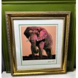Andy Warhol (1928-1987) "Elephant" Leo Castelli- New York Numbered Ltd Edition #57/100 Lithograph-,