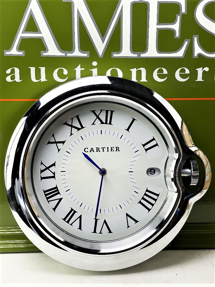 Cartier Ballon Bleu Style Wall Clock