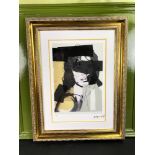 Andy Warhol (1928-1987) “Jagger” Numbered Ltd Edition of 125 Lithograph #19, Ornate Framed.