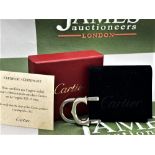 Cartier Paris Classic "C" Solid Silver Money Clip