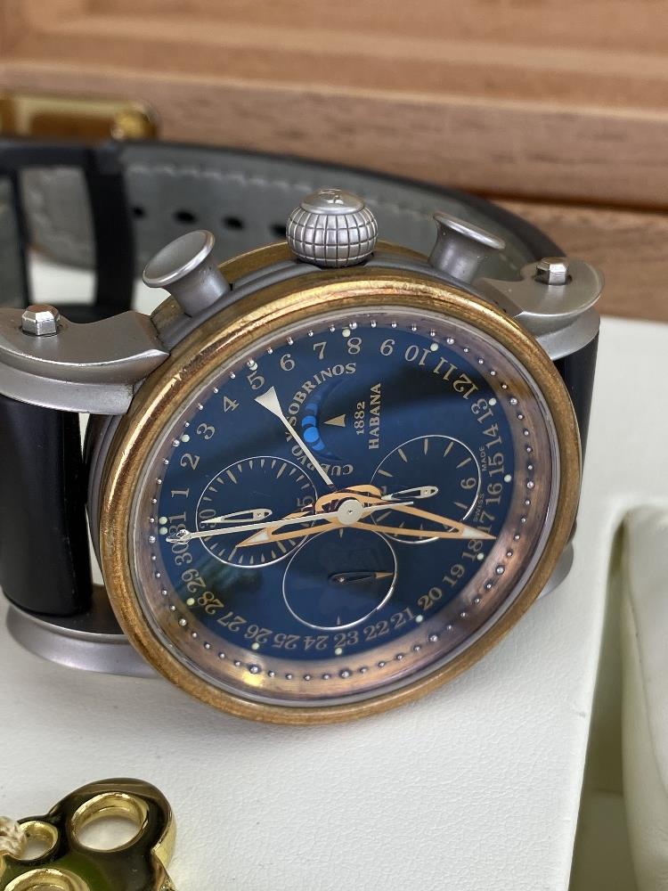 Cuervo y Sobrinos Pirata Torpedo Moon Phase Chronograph Watch #124 of 125, Rrp $16,k - Image 24 of 27