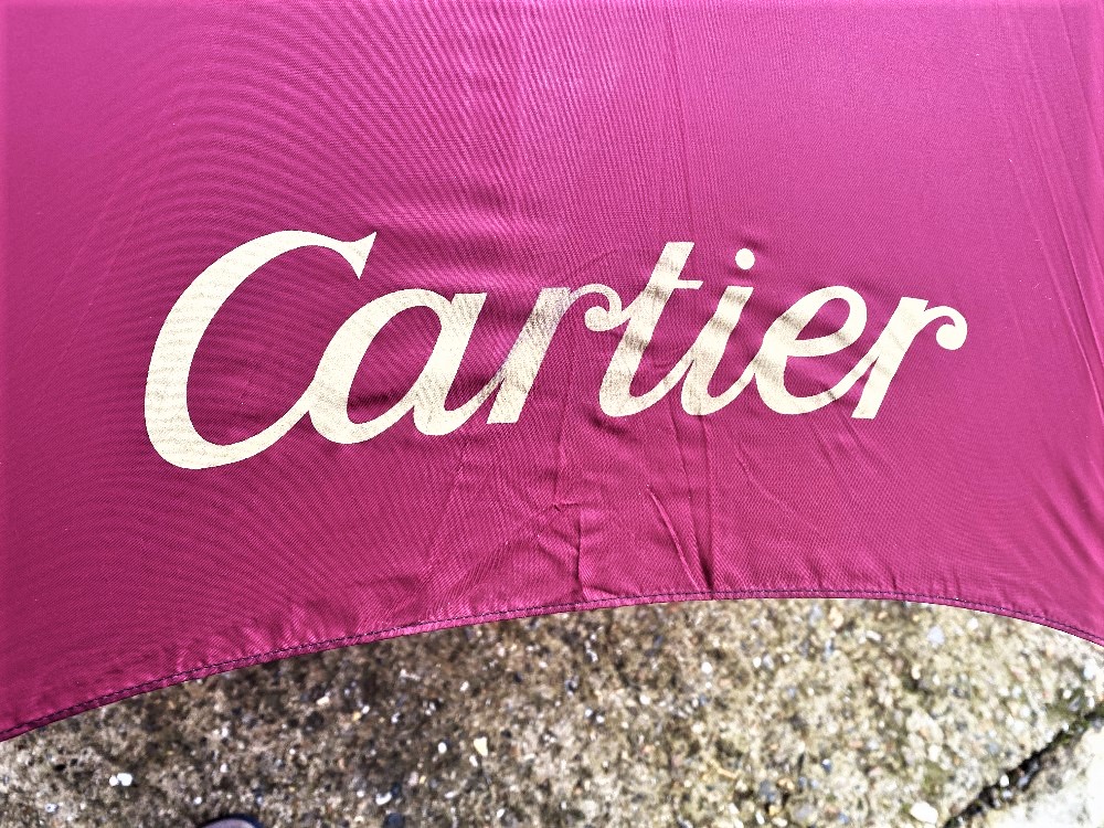 Cartier Paris - Umbrella Veritable Cherbourg Burgundy 100 - Image 8 of 13
