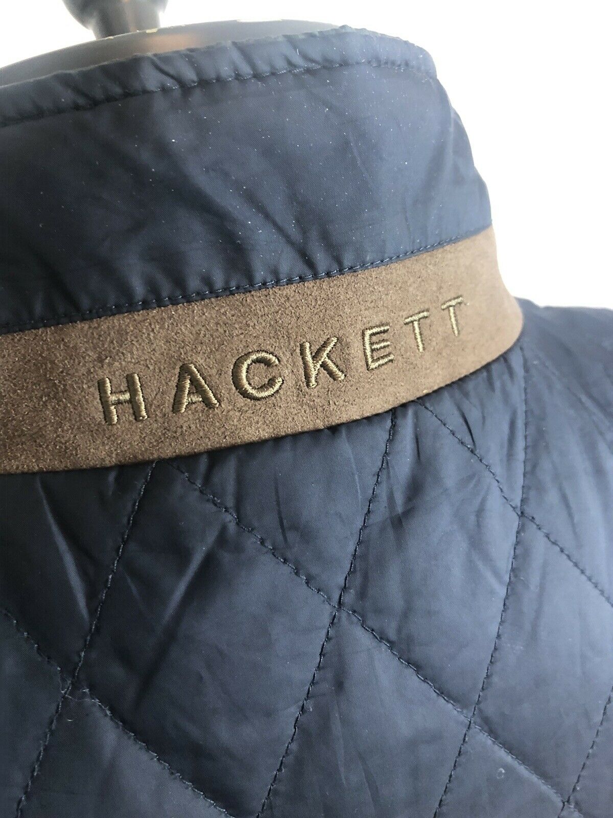 Hackett Reversible Navy & Green Check Gilet/Under Jacket - Image 4 of 17