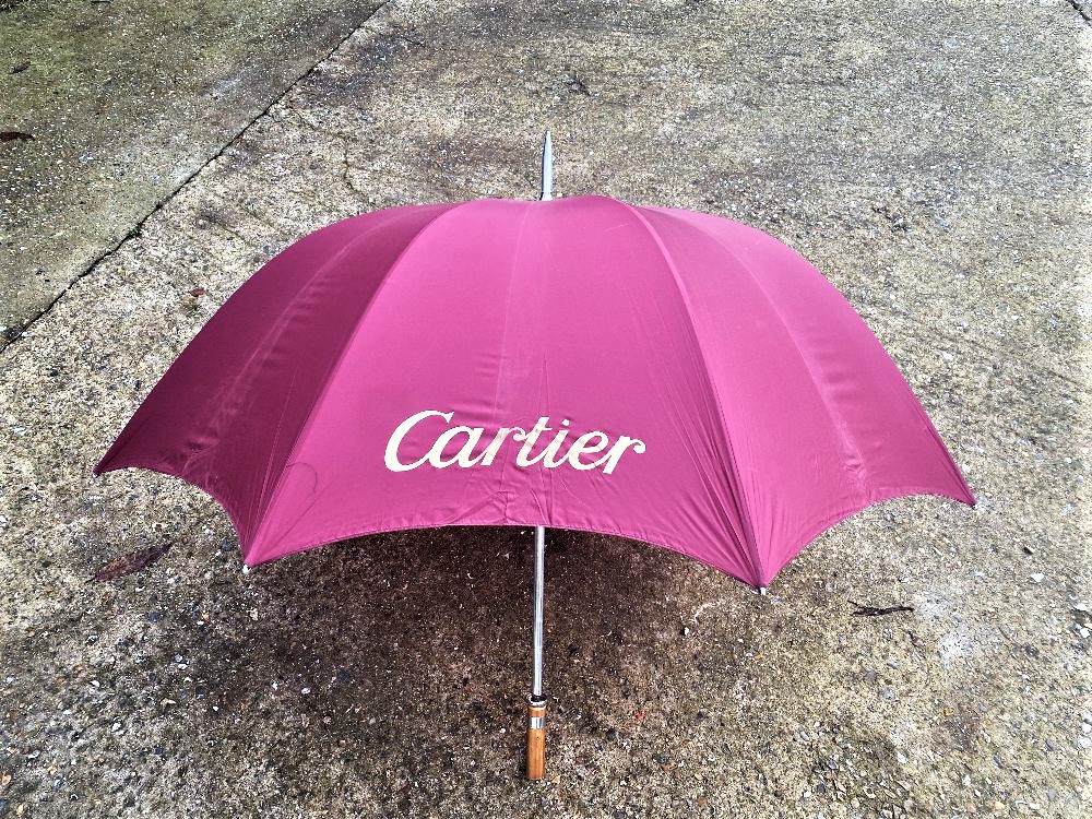 Cartier Paris - Umbrella Veritable Cherbourg Burgundy 100 - Image 3 of 13