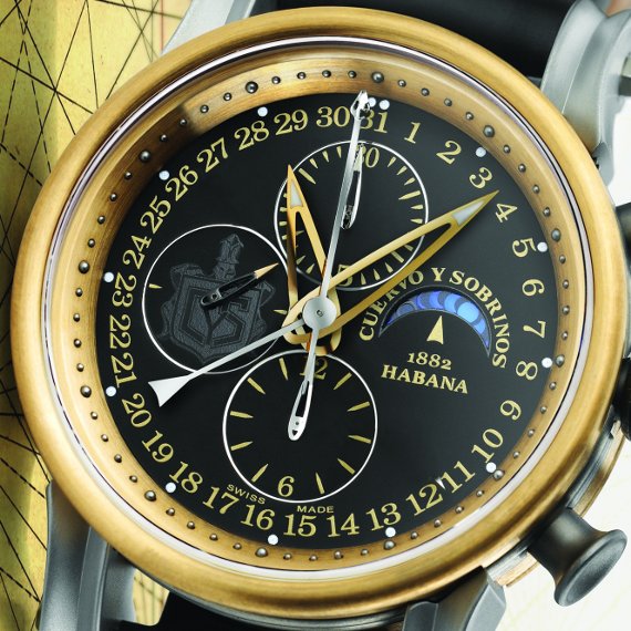 Cuervo y Sobrinos Pirata Torpedo Moon Phase Chronograph Watch #124 of 125, Rrp $16,k - Image 23 of 27