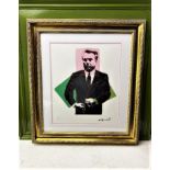 Andy Warhol-(1928-1987) "John Gotti"Castelli NY Original Numbered Lithograph #58/100, Ornate Framed.