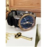 Cuervo y Sobrinos Pirata Torpedo Moon Phase Chronograph Watch #124 of 125, Rrp $16,k