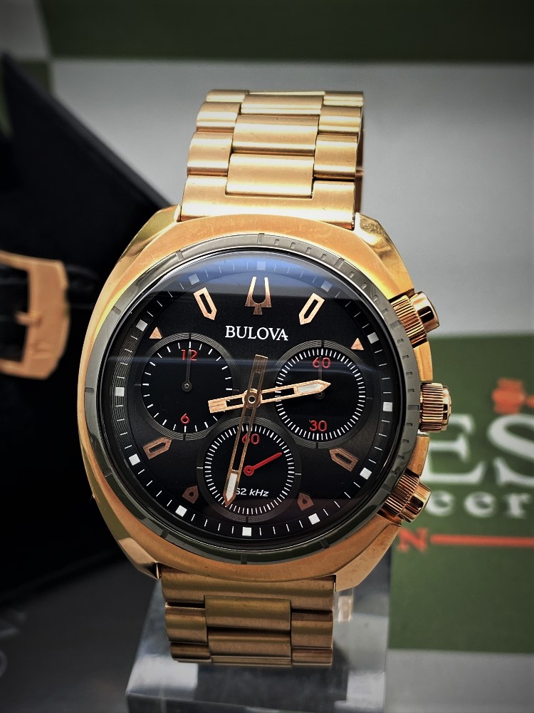 Bulova "Curv" Chronograph 45mm Bezel 8 Jewel-New Example - Image 11 of 15