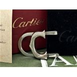 Cartier Paris Classic "C" Solid Silver Money Clip