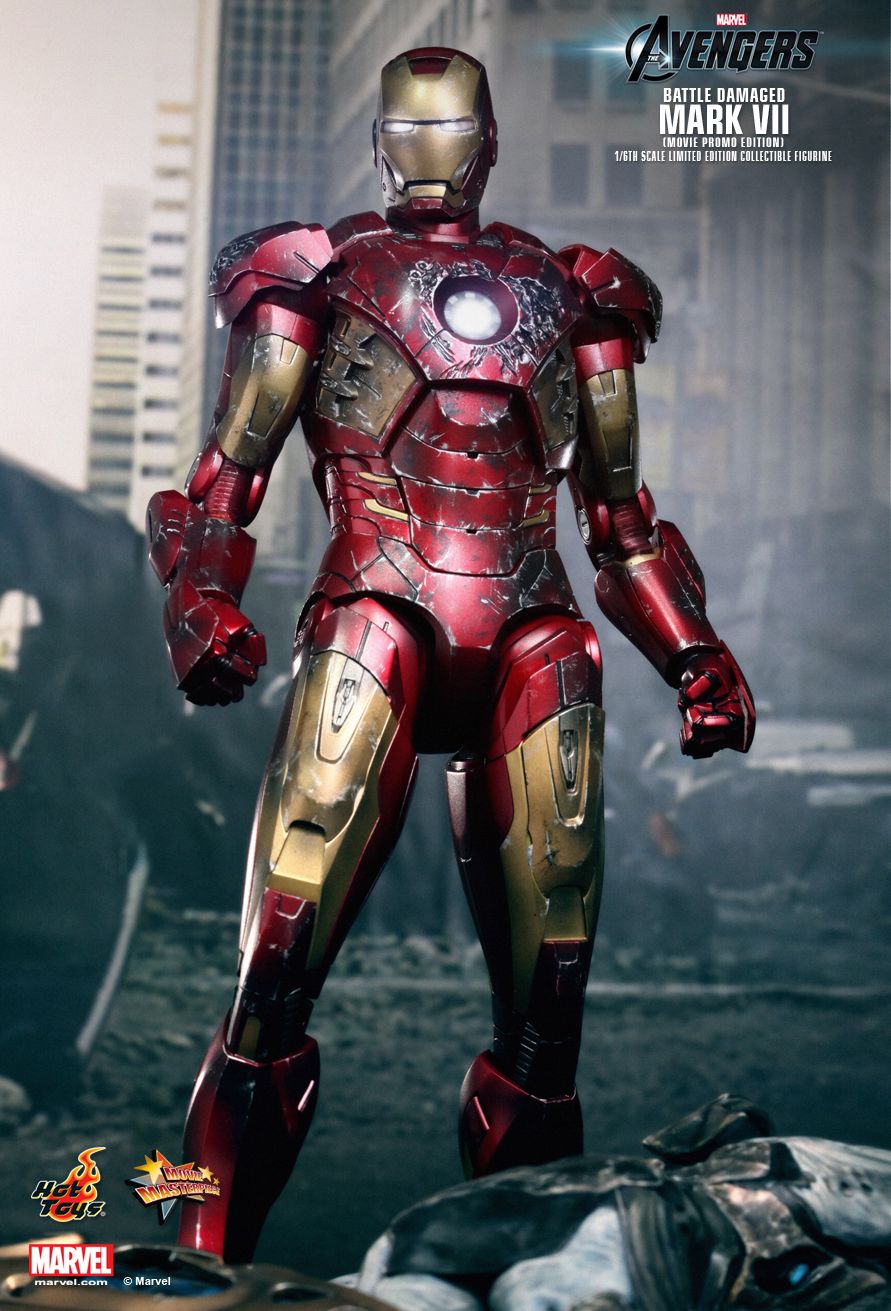 Hot Toys 12 Inch Iron Man Mark 7 Battle Version Ltd Edition - Image 10 of 10