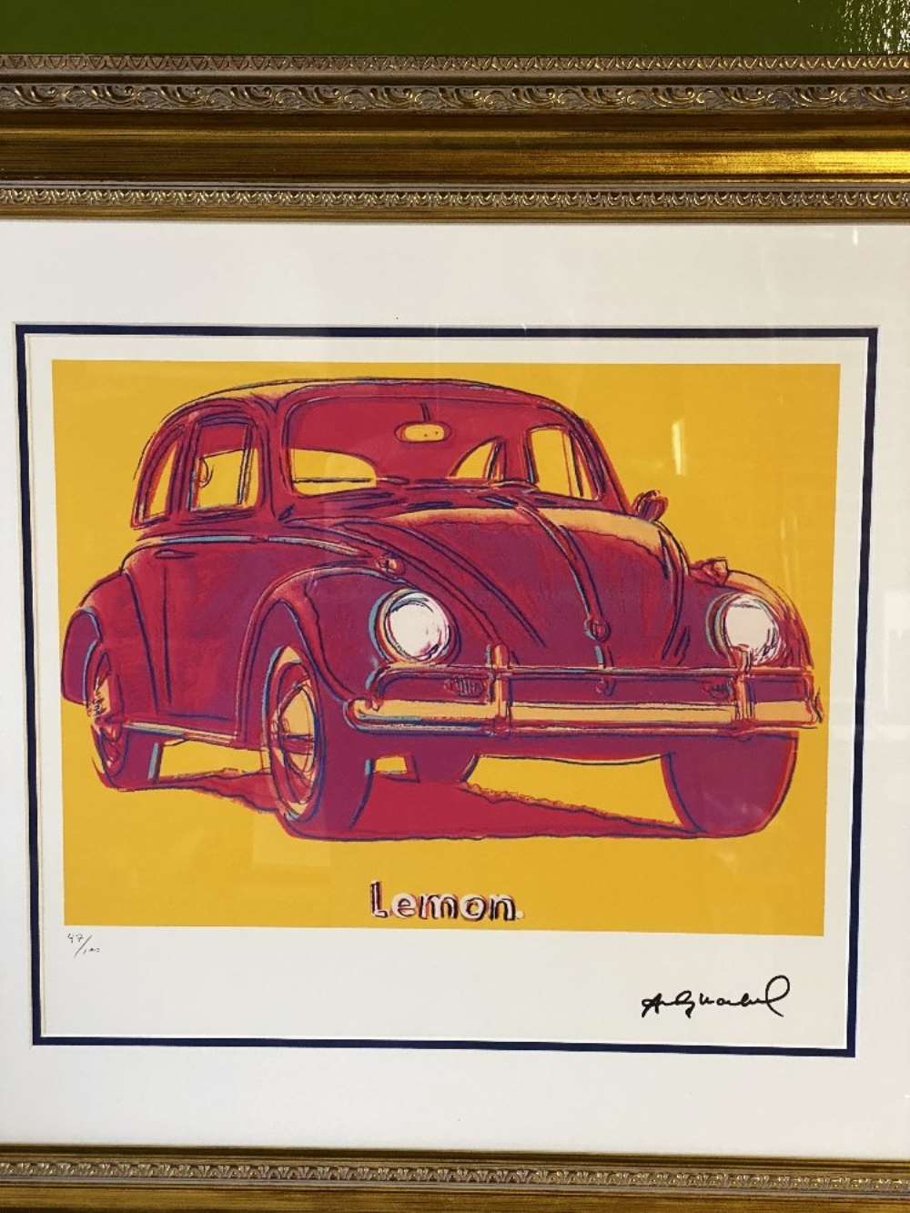 Andy Warhol (1928-1987) “The Beetle” Leo Castelli Gallery-New York Numbered Ltd Edition of 100 Litho - Image 2 of 5