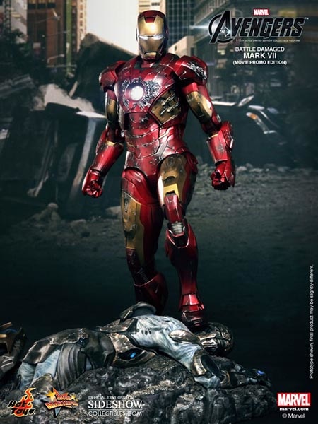 Hot Toys 12 Inch Iron Man Mark 7 Battle Version Ltd Edition - Image 9 of 10