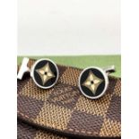 Louis Vuitton Ltd Edition Champs Elysees Silver Cufflinks