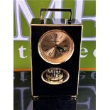 Bulova Watchmaker Mid Century Carriage Alarm Clock.