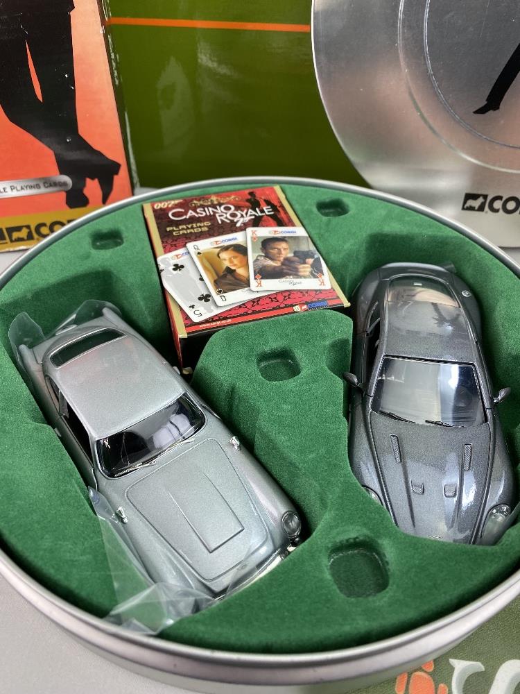 Corgi James Bond Casino Royale Aston Martin DB5 and DBS and playing cards - Image 4 of 6