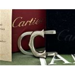 Cartier Paris Classic "C" Solid Silver Money Clip