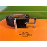 Hermes Paris Gent`s 105 Reversible Black Belt