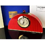 Elie Bleu Paris Vintage Paris Burl Wood Clock-Rare Example